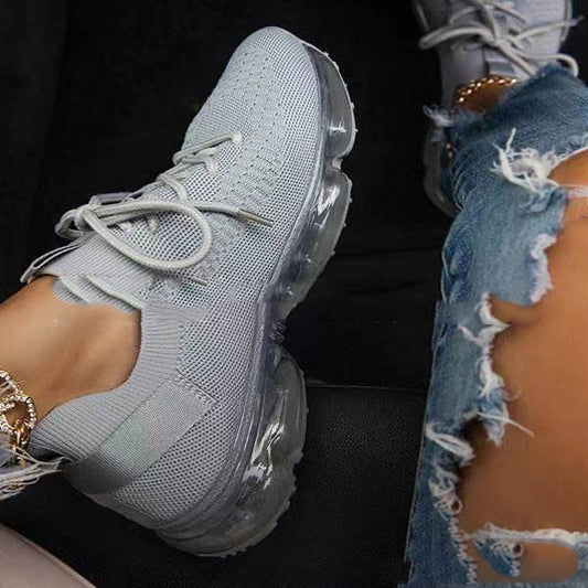 Women&#39;s Sneakers Trends 2023 Spring New Stretch Fabric Ladies Breathable Casual