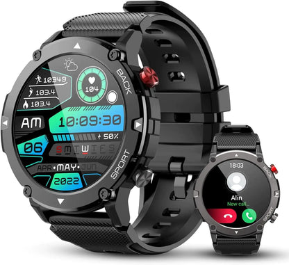 Pro Smart Watch: Military Grade 5ATM & Bluetooth 5.4
